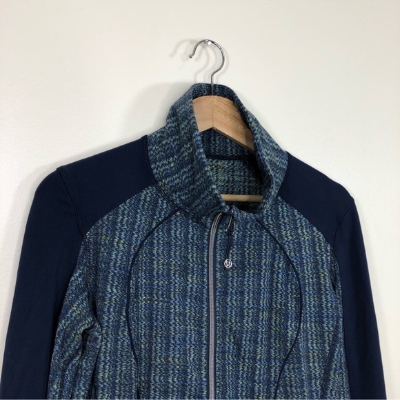 Lululemon Nice Asana Jacket in Ziggy Wee August Inkwell / Inkwell Sz 8 - Picture 3 of 12